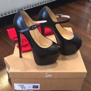 Christian louboutin lady highness 160 Black heels